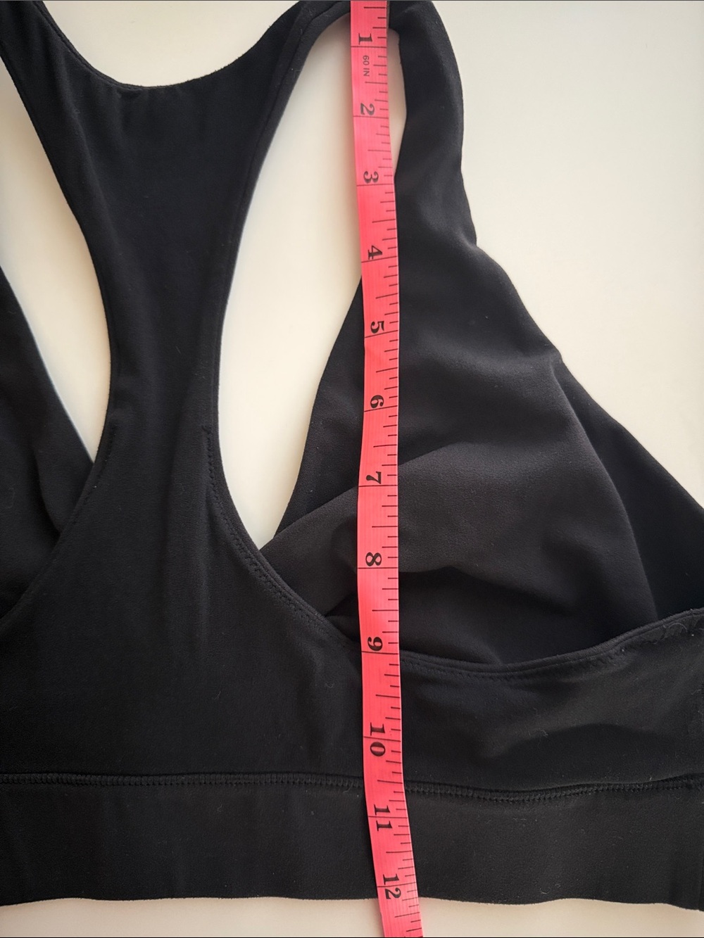 Lululemon Black Sweet Awakenings Bra Wrap w/keyhole Racerback Bralette Sz 10 - Picture 11 of 12